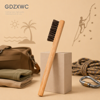 Brosse d'escalade en poils de cheval avec manche en bois de hêtre, poils en laine, brosse à cuir, longueurs 15cm et 20cm, emballée individuellement, directement de l'usine
