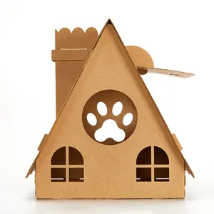 宠物用品纸猫屋玩具猫加厚刮板纸板床牛皮纸瓦楞纸纸箱