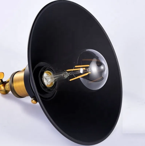 Zeal Lighting E26 Applique murale en fer noir Design industriel vintage moderne Source de lumière LED pour une utilisation en intérieur Éclairage mural latéral de lit - Product Image 3