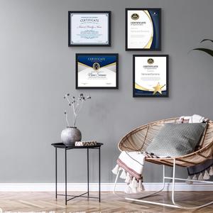 Premium Mahogany Wood Grain Certificate <b>Frame</b> 8.5x11, HD Glass Diploma Display with Durable Backing <b>for</b> Long-term Protection - Product Image 6