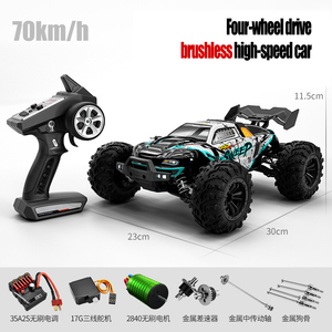 Auto RC de Alta Velocidad 70km/h, 4WD, Diferencial Metálico sin <span class=keywords><strong>Escobillas</strong></span>, Control Remoto Profesional, Camioneta Todoterreno para Arena - Product Image 3