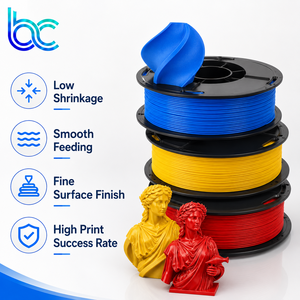 Filament PLA Becreative 1,75 mm 1 kg <span class=keywords><strong>Noir</strong></span> <span class=keywords><strong>Blanc</strong></span> Rouge Bleu Couleurs <span class=keywords><strong>de</strong></span> base Haute résistance pour consommables d'impression 3D FDM - Product Image 2