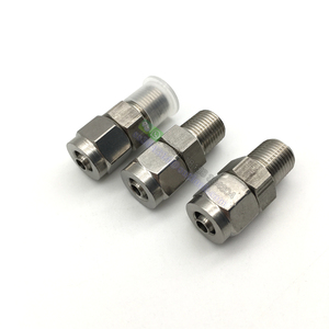 Raccords droits en acier inoxydable, coupleurs rapides 1/4" 1/<span class=keywords><strong>8</strong></span>" mâle O.D. 4 6 <span class=keywords><strong>8</strong></span> 10 12 <span class=keywords><strong>mm</strong></span> pour tube PU, <span class=keywords><strong>raccord</strong></span> rapide à torsion en acier inoxydable SS304 - Product Image 4