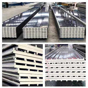 Ngoài trời mái ngói cách nhiệt gạch nhôm mái nhà không thấm nước Tấm bánh sandwich bán buôn kim loại vật liệu xây dựng Polyurethane - Product Image 4