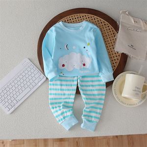 Venta al por mayor dibujos animados niños recién nacidos ropa 100% algodón Pijamas 2 Set niñas niños invierno ropa de dormir conjuntos - Product Image 6
