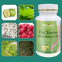 Comprimé de Garcinia Cambogia biologique P22 soutient les objectifs de poids santé avec l'extrait pur de Garcinia Tumy plat capsules amincissantes
