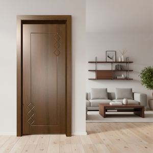 Puertas Interiores Modernas Personalizables de Madera Maciza Impermeables con Acabado de Alta Calidad y Garantía de Cinco Años, Aptas para Apartamentos - Product Image 3