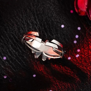 Anime Fate Stay Night Heaven's Feel Ring Sakura <span class=keywords><strong>Matou</strong></span> Cosplay Anneaux d'ouverture réglables unisexe Accessoires Bijoux Cadeau - Product Image 6