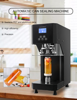 Machine à sceller les boîtes entièrement automatique et économique à commande par bouton pour bocaux de 30 à 200 mm, équipement pour bouteilles et gobelets de conserves