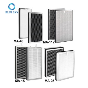 交換用H13TrueHEPAパネルフィルターMedifyMA-40MA-15 Ma-25 MA-112空気清浄機アクセサリー用ペーパーフレームエアフィルター - Product Image 1