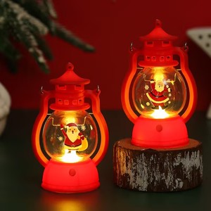 Linterna Navideña Colgante LED con Diseño de Santa Claus y Muñeco de Nieve, Decoración Navideña para el Hogar - Product Image 2