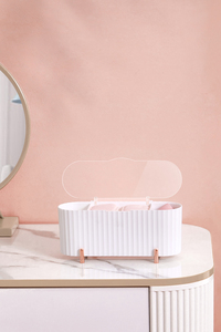 Plástico Maquiagem organizador Home Storage <span class=keywords><strong>Box</strong></span> Banheiro Algodão almofadas Swab organizador Caso com tampa - Product Image 4