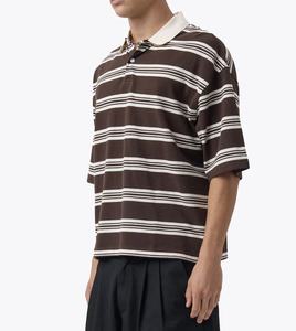 เสื้อยืดทรงบ็อกซี่คุณภาพสูงสำหรับผู้ชาย เสื้อยืดระบายอากาศดี สไตล์เรโทร ทรงสี่เหลี่ยม แขนยาว ทรงครอป ผ้าถัก 100% คอตตอน สำหรับผู้ชาย - Product Image 3