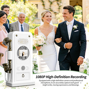 Libro degli Ospiti Video Personalizzato con Telefono Vintage, Video HD 1080P e Audio per Matrimoni ed Eventi Anniversari - Product Image 4