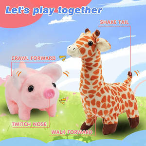 Cerdito de Peluche Interactivo que Camina, Cerdo Electrónico que Gatea, con Sonido de Oink, Mueve la Nariz y la Cola, <span class=keywords><strong>Juguete</strong></span> Animado para Niños Pequeños, Cerdo Rosa - Product Image 2