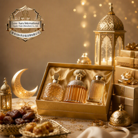 Set de Regalo de Perfume de Lujo para Ramadán, Eau de Parfum y Loción Corporal, Aroma Floral Dorado, Unisex, Regalo Festivo, OEM ODM