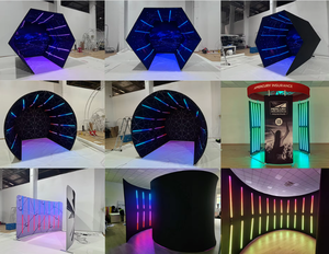 Nouvelle Cabine Photo 2026 avec Toile de Fond pour Événements et Salons Professionnels, Tunnel Semi-Circulaire avec Lumières RGB, Cabine Ronde 360° Tendance - Product Image 6