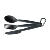 Ensemble de couverts de pique-nique portables pour l'extérieur, couteaux, fourchettes et cuillères en plastique réutilisables pour le camping, la randonnée, les voyages, kit de vaisselle