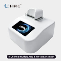 Analyseur de protéines et d'acides nucléiques à 8 canaux, microspectrophotomètre 190-850 nm, quantification de l'ADN et de l'ARN, laboratoire