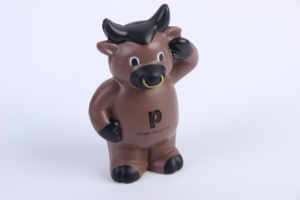 ลูกบอลบีบคลายเครียดรูปวัวทำจากโฟม PU พร้อมโลโก้สั่งทำพิเศษ - Product Image 4