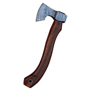 Premium Forged Durable OEM Factory Supply Handmade Damascus Steel Tomahawk <b>Axe</b> Hatchet Ergonomic Rose Wood <b>Handle</b> Survival Use - Product Image 1