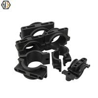 Colliers de câble en plastique à deux trous haute tension en stock d'usine, clips de câble en nylon à un seul cœur