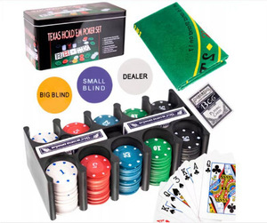 200 pièces jeu <span class=keywords><strong>de</strong></span> jetons <span class=keywords><strong>de</strong></span> <span class=keywords><strong>poker</strong></span> avec boîte <span class=keywords><strong>de</strong></span> rangement en fer vente chaude <span class=keywords><strong>pas</strong></span> <span class=keywords><strong>cher</strong></span> 4g PP Texas jetons avec <span class=keywords><strong>tapis</strong></span>, cartes, boutons <span class=keywords><strong>de</strong></span> revendeur et instruction - Product Image 2