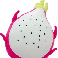 Prix d'usine, articles populaires pour les jouets en peluche, dragon fruit en peluche blanc