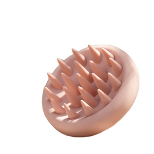 Cepillo Redondo de Silicona Profesional para Champú, Masajeador de Cuero Cabelludo Anticaspa, Peine para el Crecimiento del Cabello en la Ducha - Product Image 4