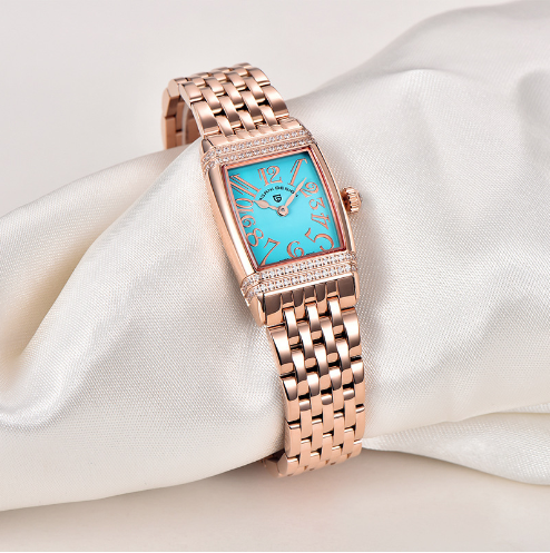 Luxury Casual Women's Watch Fashion Shell Dial Square Diamond Minimalist Watch  Montre Femme Original PAGANI DESIGN Watches