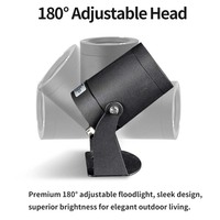 Lampe de jardin à LED extérieure en aluminium de haute qualité, étanche IP65, pour allée, paysage, pelouse, projecteur de jardin extérieur