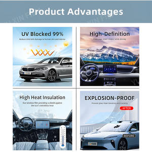 Film de fenêtre de voiture transparent Film de teinte de fenêtre bloquant les UV Automobile Céramique <span class=keywords><strong>Protection</strong></span> <span class=keywords><strong>solaire</strong></span> - Product Image 3