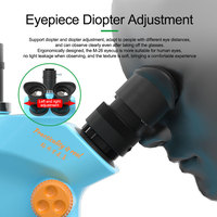 Microscopio Estéreo Trinocular HD RELIFE RL-M5T-B11 0.7-5X para Reparación de Teléfonos Móviles, Joyería, Soldadura de PCB