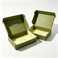 Cajas de Lujo con Laminado Mate para Ropa al por Mayor, Cajas de Cartón Corrugado para Camisas, Bufandas, Caja de Envío Ecológica de Alta Gama