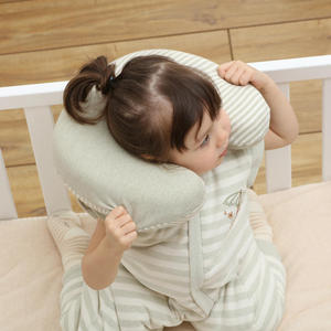 Microperle de Massage pour le cou en forme de U, 1 pièce, tissu respirant à l'air pliable, simple et rayé, en Polyester/coton, vente en gros - Product Image 6