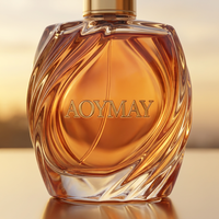 Flacon de parfum vide au style unique, design personnalisé unique en son genre, flacon en verre avec bouchon en bois/zamac, logo personnalisé, fabrication en usine