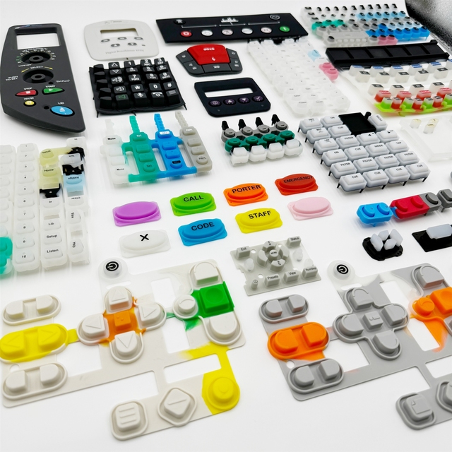 Custom Silicone Rubber Keypad Button Keyboard Membrane Switch Wide Range Compatibility Electronic Devices PVC Mould Processing