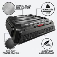 Cubierta de lona rígida de aluminio de media altura, plegable manualmente, de tres puertas, impermeable y con cerradura, para caja de camioneta pickup, ajuste personalizado para F-150