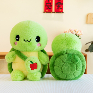 Almohada de Peluche de Tortuga Marina Verde - Peluche Bordado Súper Suave, Abrazable y Reconfortante, Regalo para Niños - Product Image 5