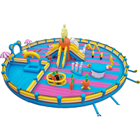 Fourniture d'usine grand château gonflable paradis du lapin et de la carotte le plus grand terrain de jeu gonflable au monde