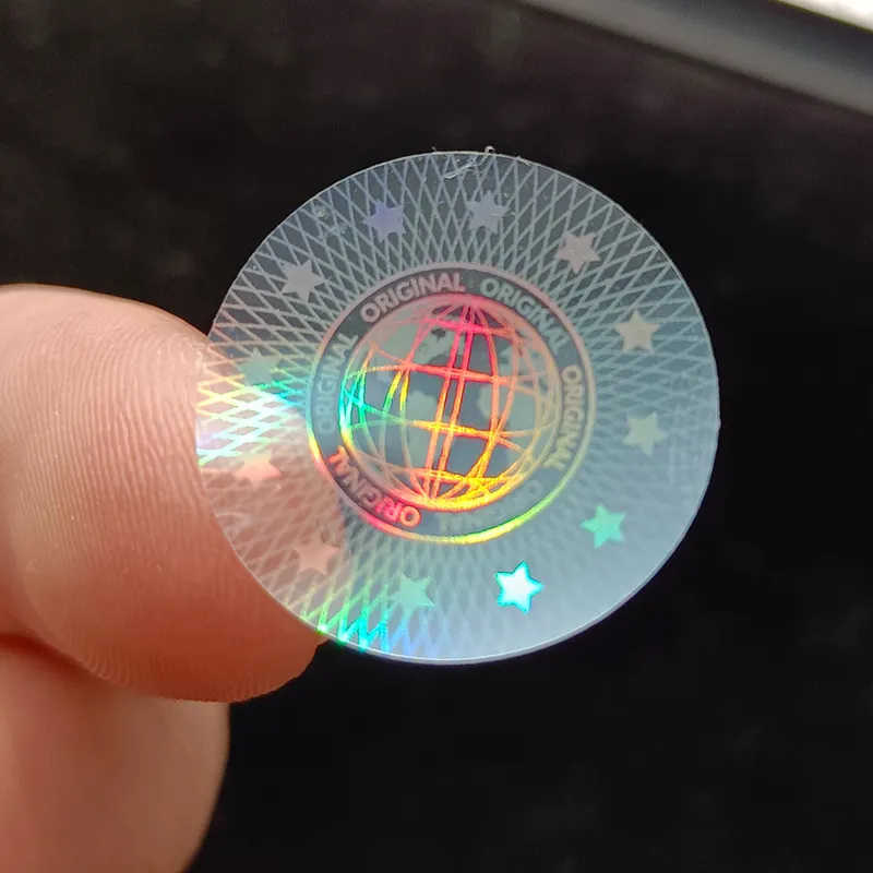 Beste Sticker Maker Aangepaste Stickers Met Logo Transparante Holografische Papieren Hologramsticker