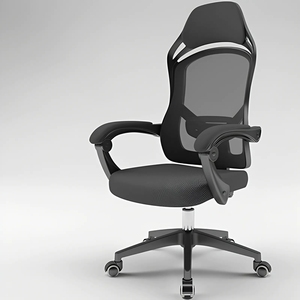 Thoải mái màu trắng và màu đen khung xoay cao trở lại đồ <span class=keywords><strong>n</strong></span>ội thất ghế máy tính ghế vă<span class=keywords><strong>n</strong></span> phòng với chỗ để châ<span class=keywords><strong>n</strong></span> - Product Image 4