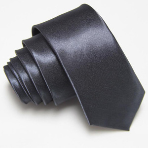 Cravate pour homme de couleur unie, col fin, largeur 5 cm, longueur 145 cm, cravate de mariage - Product Image 3