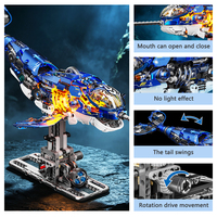 MJI 13155 Narval Mecánico Creativo, Bloques de Construcción MOC, Modelo Educativo para Niños, Juego de Bloques de Construcción, Regalo al por Mayor