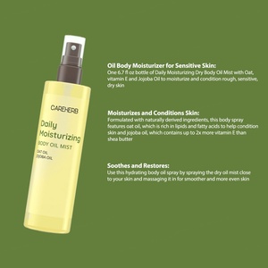 Herbal Nourishing Body Spray Oat <b>Oil</b> Jojoba <b>Oil</b> Mist Daily Moisturizing <b>Massage</b> Body <b>Oils</b> - Product Image 5
