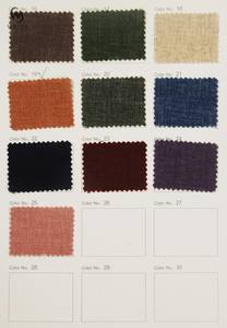 Prendas transpirables Material caliente Fábrica tejida Estilo de trapo de yute Moda vintage 55 Lino 45 Tela de poliéster - Product Image 4