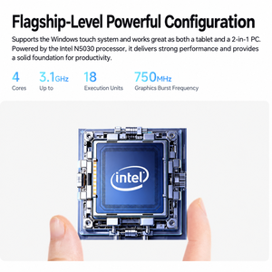 มีสินค้าในสต็อก ขายส่งจากโรงงาน แท็บเล็ตพีซีขนาด 10.1 นิ้ว Intel N5030 8GB 128GB SSD ระบบปฏิบัติการ Windows 11 แถมฟรีคีย์บอร์ดและขาตั้ง - Product Image 2