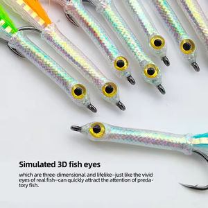 Mouches artificielles de pêche à la ligne Streamer 3D à longue tige et gros yeux, plusieurs couleurs, disponibles en différentes tailles - Product Image 6