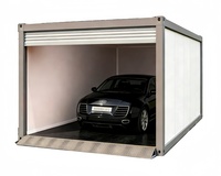Garage conteneur détachable de 20 pieds, entrepôt avec porte à enroulement, en acier, montage facile pour unité de stockage Ray-Zen