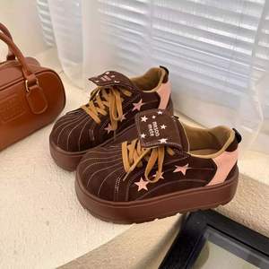 Zapatillas Chunky Retro Coreanas con Plataforma, Novedad Otoño Invierno 2026, Zapatos Casuales de Moda para Mujer con Suela Gruesa y Elevada - Product Image 1